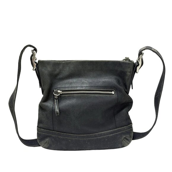 Auth COACH Legacy Soft Slim Leather Duffle 1415 Black Leather - Shoulder Bag - Picture 2 of 9